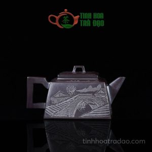 Alternative view of Ấm Tử Sa Tứ Phương Giang Nam Thủy Hương Thạch Hoàng Nê 300ml - ATS109