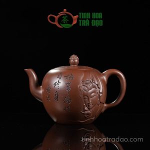 Ấm Tử Sa Phật Duyên Mỹ Nhân Kiên Văn Cách Tử Nê 500ml - ATS113