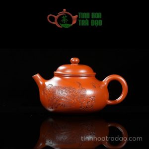 Ấm Tử Sa Dung Khắc Công Tước Long Sơn Chu Nê 340ml - ATS114