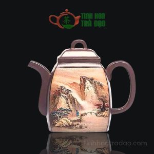 Ấm Tử Sa Hán Phương Sơn Thủy Lão Tử Nê 370ml - ATS122
