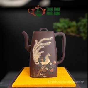 Ấm Tử Sa Tứ Phương Phụng Tước Tử Nê 750ml - ATS126