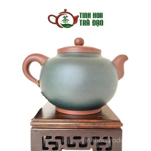 Alternative view of Ấm Tử Sa Viên Châu Đắp Tiên Hạc Lão Tử Nê 240ml - ATS148