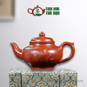 Ấm Tử Sa Tiếu Anh Tùng Thử Bồ Đào Đại Hồng Bào 350ml - ATS168