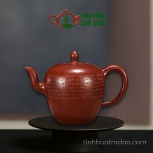Ấm Tử Sa Mỹ Nhân Kiên Bát Nhã Tâm Kinh Đại Hồng Bào 300ml - ATS169