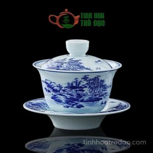 Chén Khải Sứ Cảnh Đức Họa Sơn Thủy - CK06