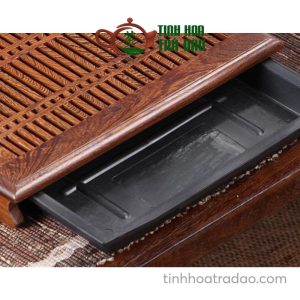 Alternative view of Khay Trà Gỗ Cánh Gà Có Ngăn Chứa Nước 36x26x5.5cm - KTG26