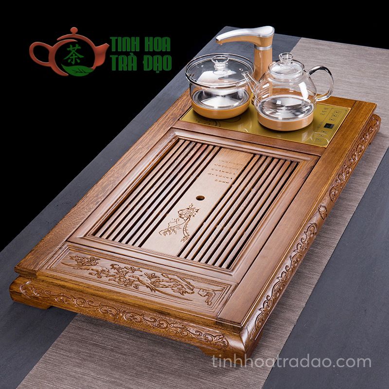 Khay Trà Gỗ Cánh Gà size đại 94x52x8cm - KTH01