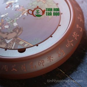 Alternative view of Khay Trà Tròn Tử Sa Tử Tôn Mãn Đường ĐK 31cm - KTS02