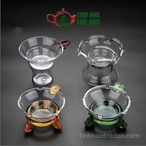 Alternative view of Phễu Lọc Trà Thủy Tinh Lưới Lọc Trong Suốt Lá Xanh LT03