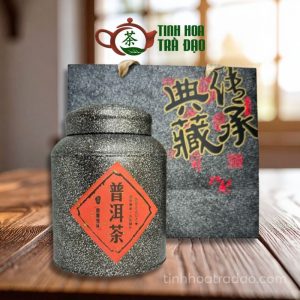 Alternative view of Trà Phổ Nhĩ Chín Mạnh Hải Vân Nam Cổ Thụ Thập Niên 90 357gr
