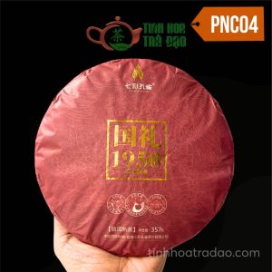 Trà Phổ Nhĩ Chín Thất Thải Khổng Tước Quốc Lễ 1950 Năm 2017 357gr PNC04