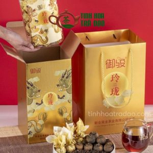 Alternative view of Trà Phổ Nhĩ Quýt Ngự Tuấn Rồng Vàng Cao Cấp 400gr PNQ01
