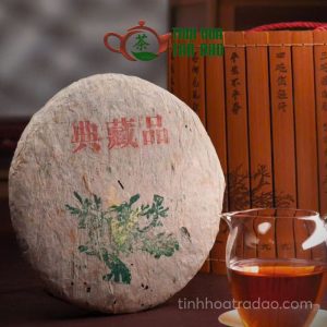 Alternative view of Trà Phổ Nhĩ Sống Đại Thụ Xanh Cổ Điển Phẩm Trà Đặc Biệt Sưu Tầm Năm 1999