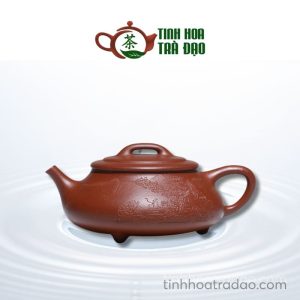 Ấm Tử Sa Hỷ Biều Hồ Khắc Phong Cảnh Giáng Pha Nê 210ml - ATS023