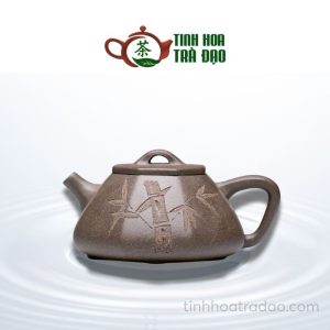 Ấm Tử Sa Trúc Tiết Bát Phương Thạch Biều Thanh Đoàn Nê 250ml - ATS038