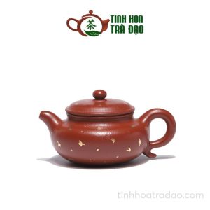 Ấm Tử Sa Phỏng Cổ Rắc Vàng Phong Cách Quốc Triều Chu Nê 200ml - ATS040