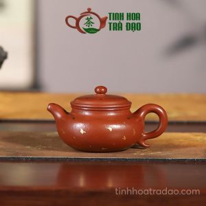 Alternative view of Ấm Tử Sa Phỏng Cổ Rắc Vàng Phong Cách Quốc Triều Chu Nê 200ml - ATS040