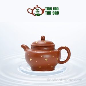 Ấm Tử Sa Chuyết Chỉ Rắc Vàng Đại Hồng Bào 190ml - ATS057