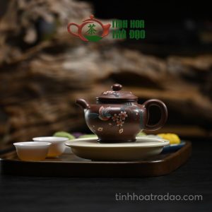 Alternative view of Ấm Tử Sa Chuyết Chỉ Vẽ Chim Hoa Đáy Tào Thanh 300ml - ATS059