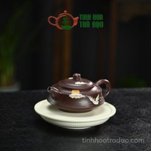 Alternative view of Ấm Tử Sa Xá Đắc Vẽ Tiên Hạc Tử Nê 300ml - ATS060