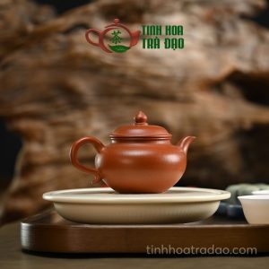 Alternative view of Ấm Tử Sa Thu Thủy Liên Tử Trơn Hồng Giáng Pha Nê 150ml - ATS065
