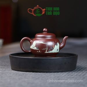 Alternative view of Ấm Tử Sa Cung Đăng Vẽ Phong Cảnh Chu Nê 200ml - ATS075