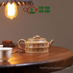 Alternative view of Ấm Tử Sa Thái Hồ Thạch Trúc Thú Đất Ngũ Thái Đoạn Nê 200ml - ATS080