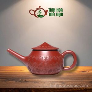 Ấm Tử Sa Bách Phúc Ngư Ông Đại Hồng Bào 150ml - ATS082