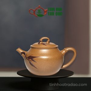 Ấm Tử Sa Ngọc Oản Trúc Tiết Hoàng Kim Đoạn Nê 260ml - ATS0100