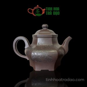 Ấm Tử Sa Lục Phương Cao Phan Lão Tử Nê 450ml - ATS111