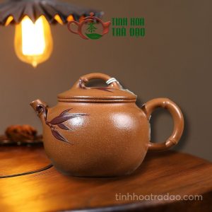 Ấm Tử Sa Trúc Đôn Kim Giáng Pha Nê 230ml - ATS175