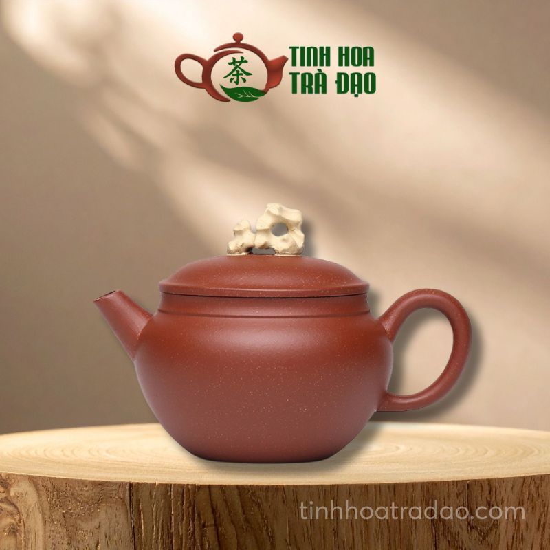 Ấm Tử Sa Thái Hồ Thạch – Ngọc Oản Giáng Pha Nê 180ml - ATS206