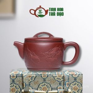 Ấm Tử Sa Hán Ngõa Khắc Hải Hà Tử Nê 220ml - ATS208