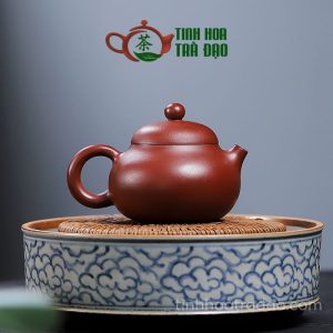 Alternative view of Ấm Tử Sa Văn Đoản Hồng Bì Long 130ml - ATS212