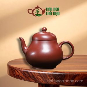 Ấm Tử Sa Lê Hình Hồng Bì Long 200ml - ATS213