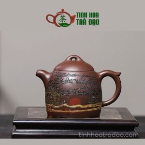 Ấm Tử Sa Khúc Viện Phong Hà Cà Bì Tử Nê 300ml - ATS219