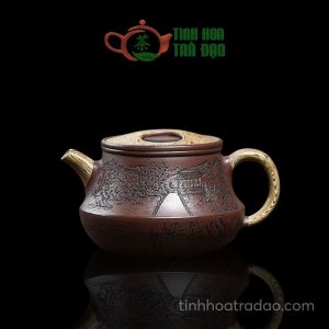 Ấm Tử Sa Liễu Lãng Văn Oanh Cà Bì Tử Nê 280ml - ATS221