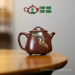 Alternative view of Ấm Tử Sa Cao Thạch  Biều Đắp Rồng Cực phẩm Lão Tử Nê 240ml - ATS227