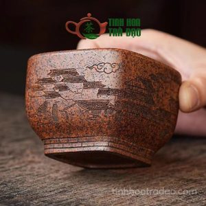 Alternative view of Chén Chủ Tử Sa Tương Tiến Tửu Tiểu Kiều Lưu Thủy Long Cốt Kim Sa 80ml CTS21