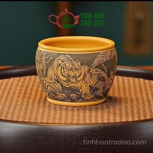Alternative view of Chén Tử Sa Tứ Linh Thần Thú Quỳ Hoàng Chu Nê 160ml CTS36
