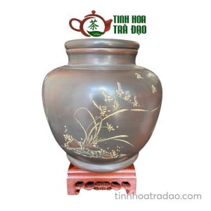 Hủ Trà Nê Hưng Khắc Hoa Lan Cao Cấp 2000ml HT07