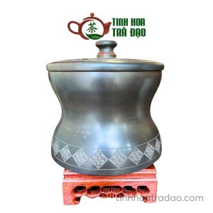 Hủ Trà Nê Hưng Khắc Trống Đồng Cao Cấp 700ml HT09