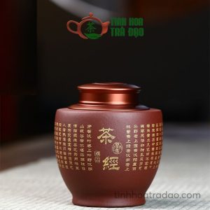 Hũ Đựng Trà Tử Sa Thiền Trà Nhất Vị Dáng Cao 1500ml HT20