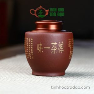 Alternative view of Hũ Đựng Trà Tử Sa Thiền Trà Nhất Vị Dáng Cao 1500ml HT20