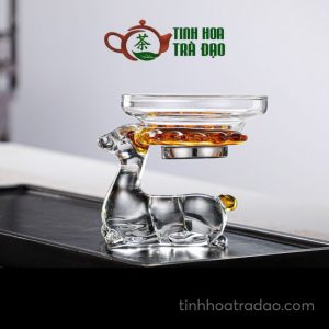 Phễu Lọc Trà Thủy Tinh Đế Hươu Tinh Xảo LT05