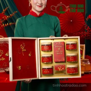 Alternative view of Set Quà Tặng Mừng Xuân Phát Lộc Hộp Gỗ 7 Món - QUA03