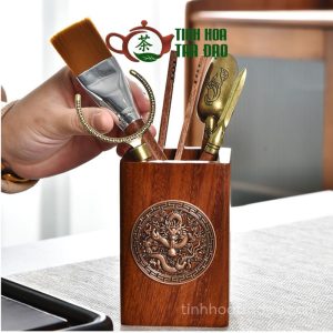 Bộ Dụng Cụ Pha Trà Tường Long Bằng Gỗ 6 Món - TC01